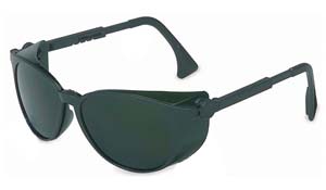 Dark Safety Glasses (5.0 Green Tint)