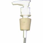 Lotion Pump E White with Rubber Stopper