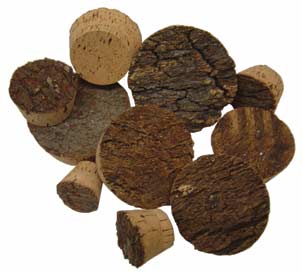 Rough Bark Top Cork Plugs