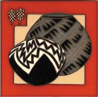 Tile created using Waxline color resist