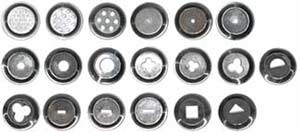 Blue Heron extruding discs are included with the Blue Heron Clay Gun